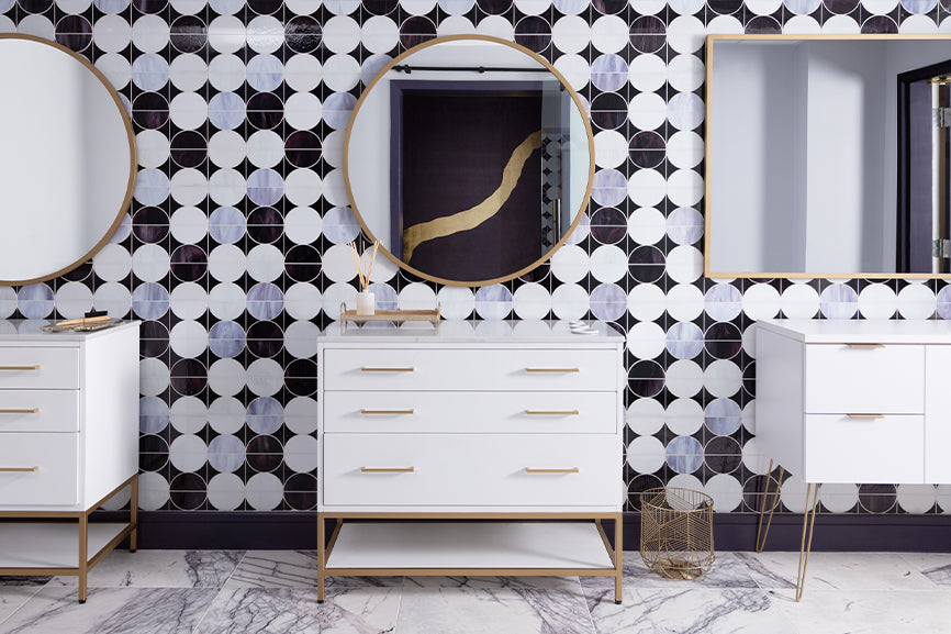 Tailored in-house tile and stone designs for unique customization