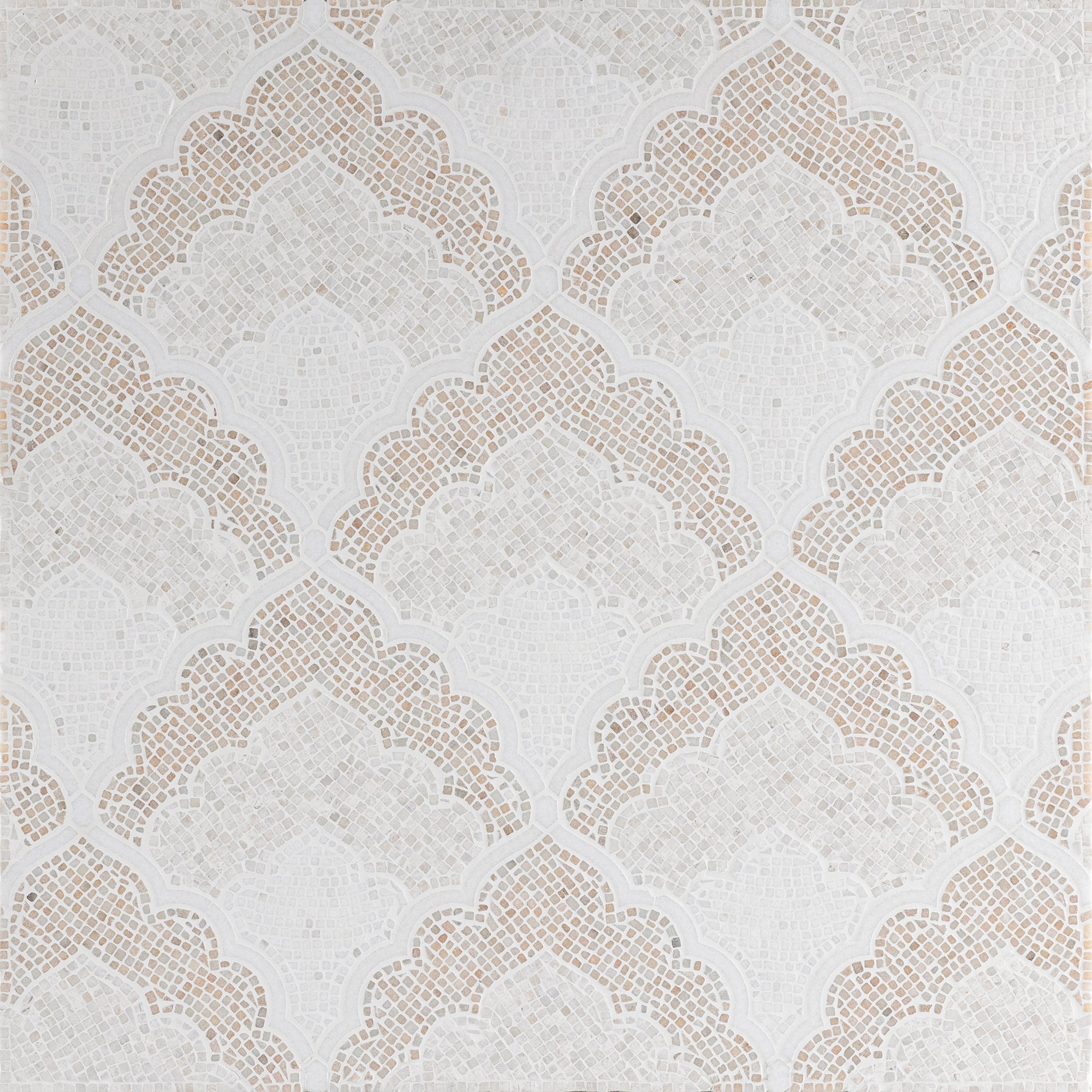 Adena Cream by Lori Weitzner Tumbled Stone Mosaic ©