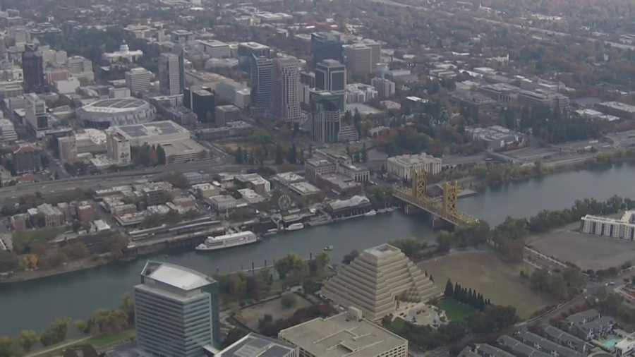 sacramento aerial view on nov. 13, 2024